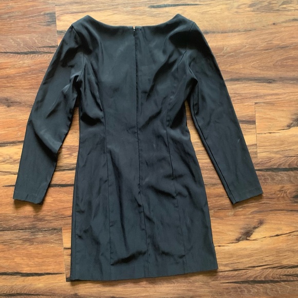 Hugo Buscari women’s size 8 long sleeve black dress - Picture 2 of 6